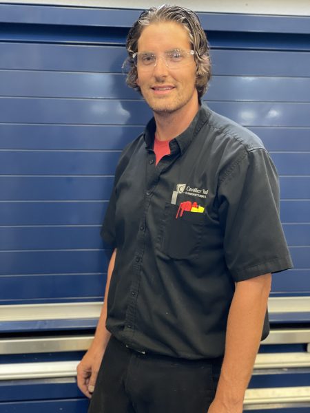 Tool Making Leader Mark Walton poses in Cavalier Tool's Mold Assembly Area.